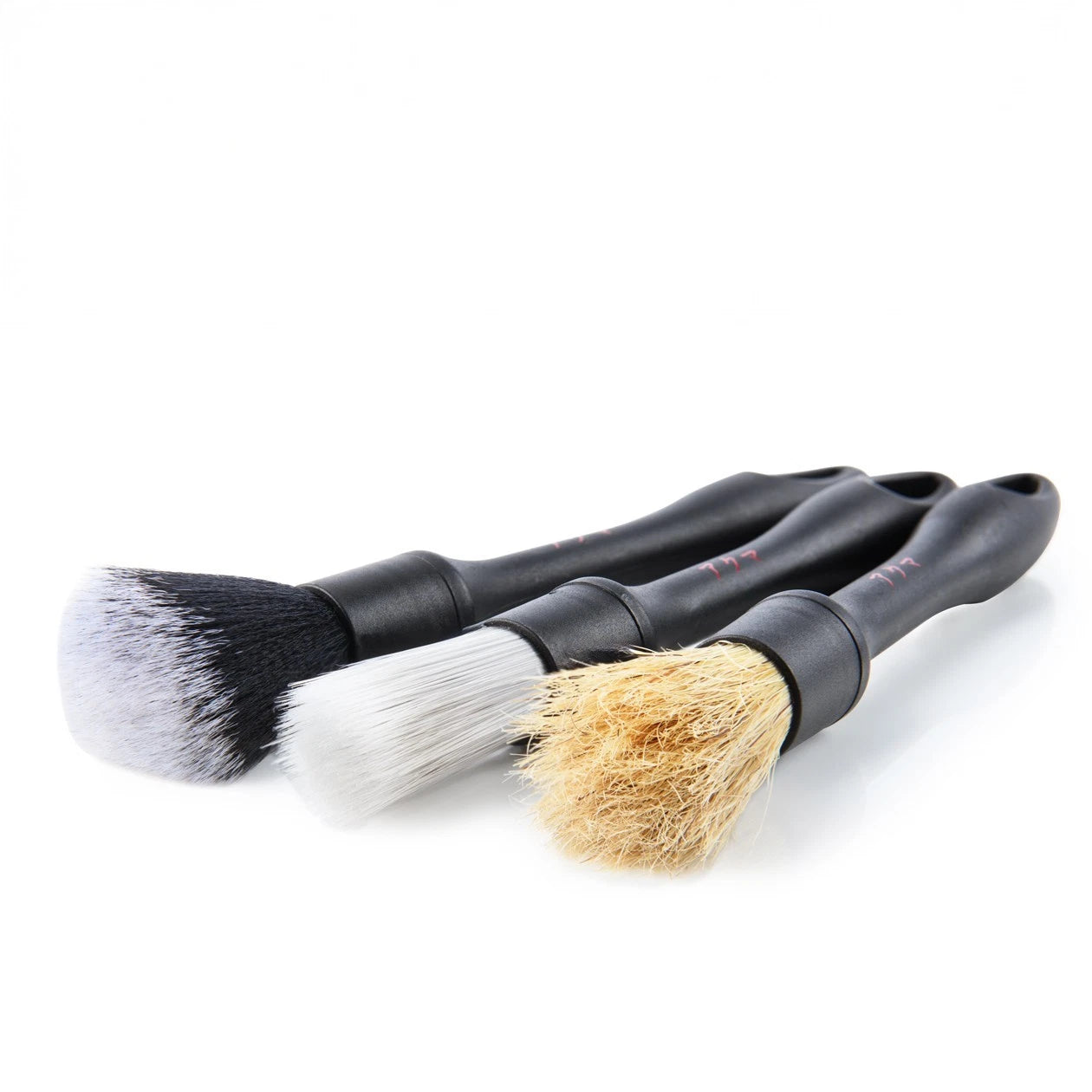 Kappa 3-Piece Car Detailing Brush Set – Soft, Medium & Hard Bristle