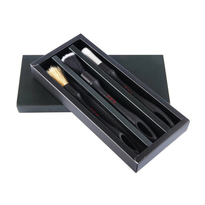 Kappa 3-Piece Car Detailing Brush Set – Soft, Medium & Hard Bristle