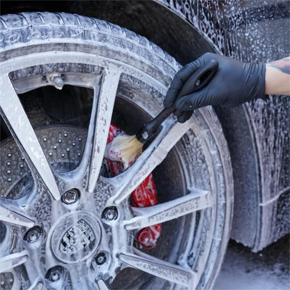 Kappa 3-Piece Car Detailing Brush Set – Soft, Medium & Hard Bristle