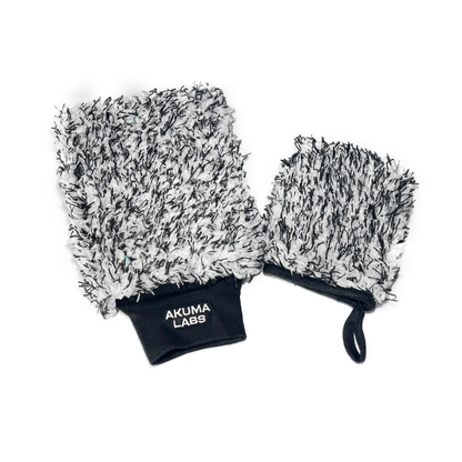 Premium 2 Piece Car Cleaning Set - Wash Mitt and Alloy Mitt