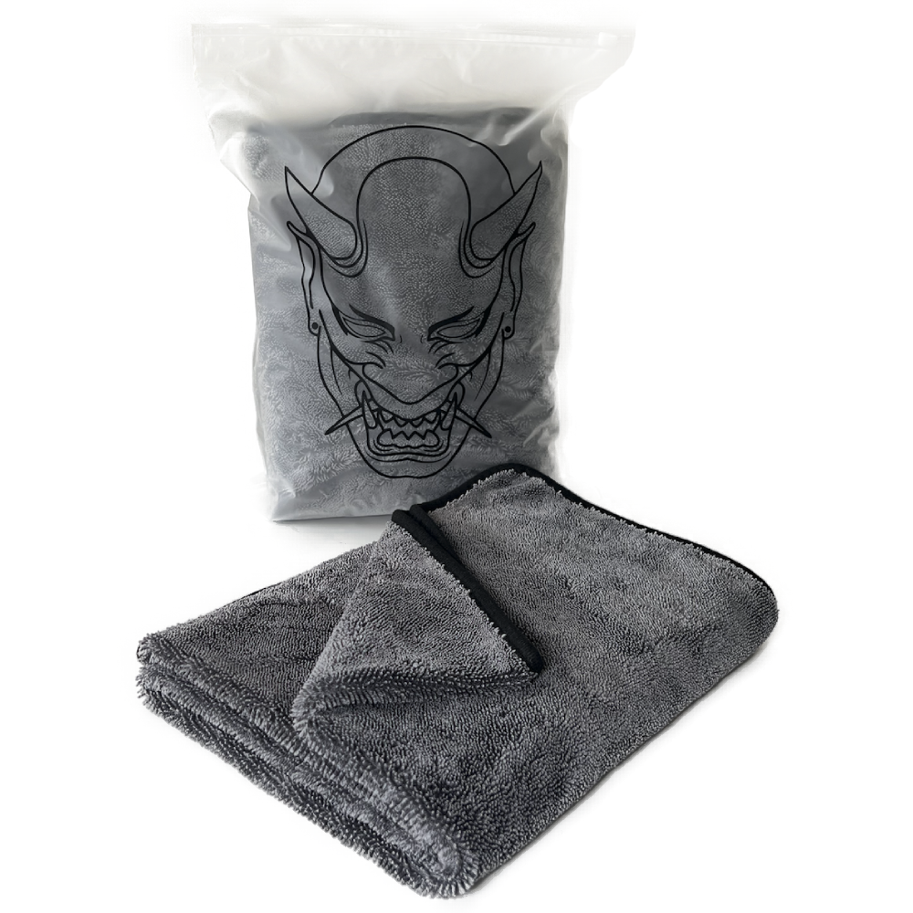 Akuma Labs Oni XL Premium Double Loop System Microfibre Car Drying Towel 60x80cm
