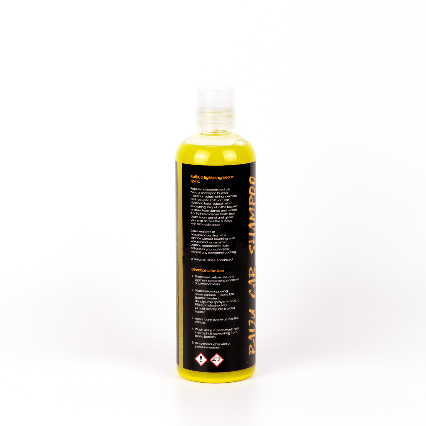 Raiju Car Shampoo High Gloss pH Neutral Citrus Car Shampoo